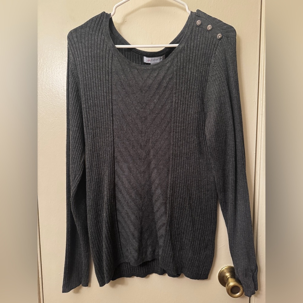 Liz Claiborne Gently used gray sweater